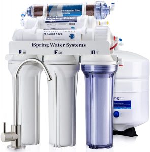 iSpring RCC7D Water Filter for Sink, 6-Stage Reverse Osmosis Water Filtration System