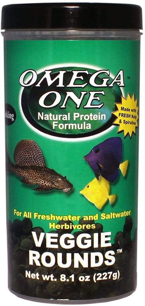 Omega One Veggie Rounds, 14mm Rounds, Sinking - 8 Oz Container