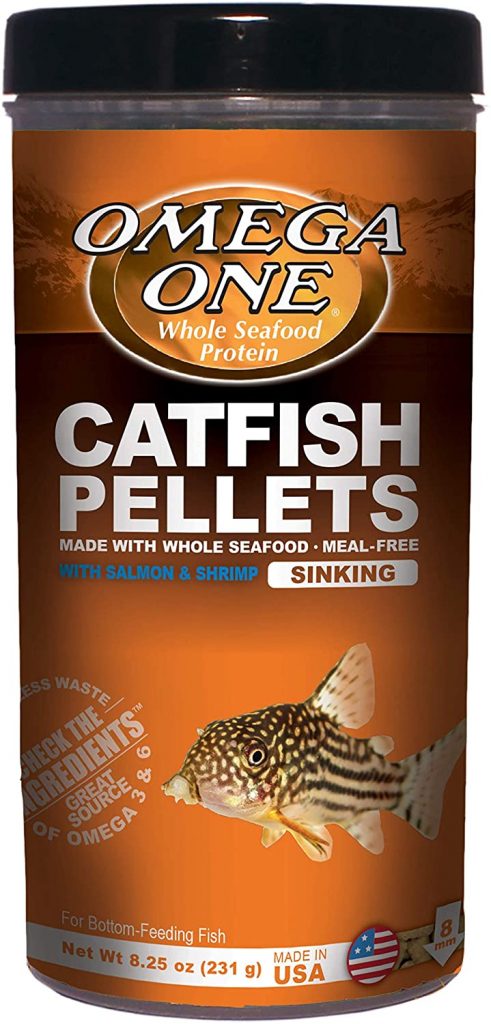 Omega One Sinking Catfish Pellets with Shrimp, 8mm Pellets - 231 g