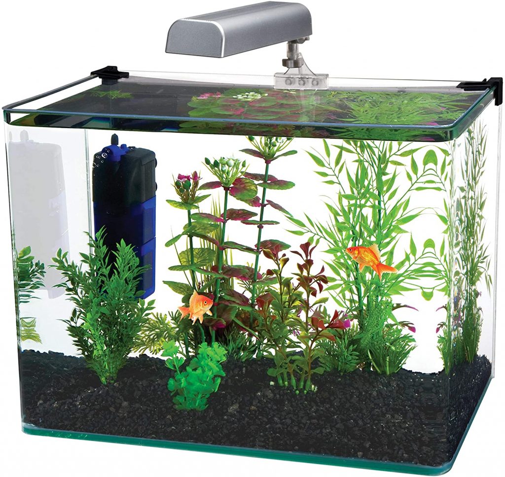 Penn-Plax Water-World Radius Desktop Nano Aquarium Kit 