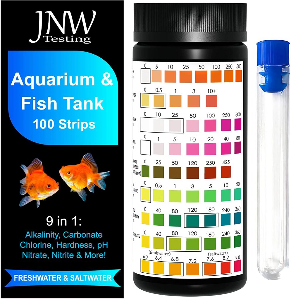 JNW Direct Aquarium Test Strips for Fish Tank 9 in 1