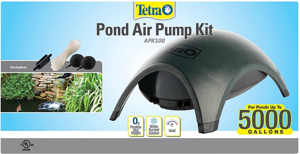 Tetra Pond Air Pump Kit, Provides Vital Oxygen to Pond Water
