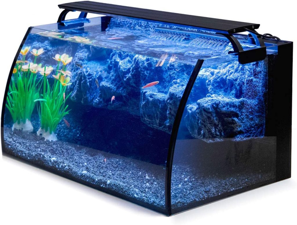 Hygger Horizon 8 Gallon LED Glass Aquarium Kit for Starters